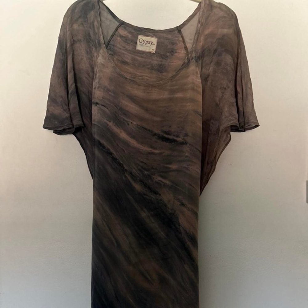 Gypsy 05 sold at Free People and Anthropologie  100% Silk Flutter sleeve Dress